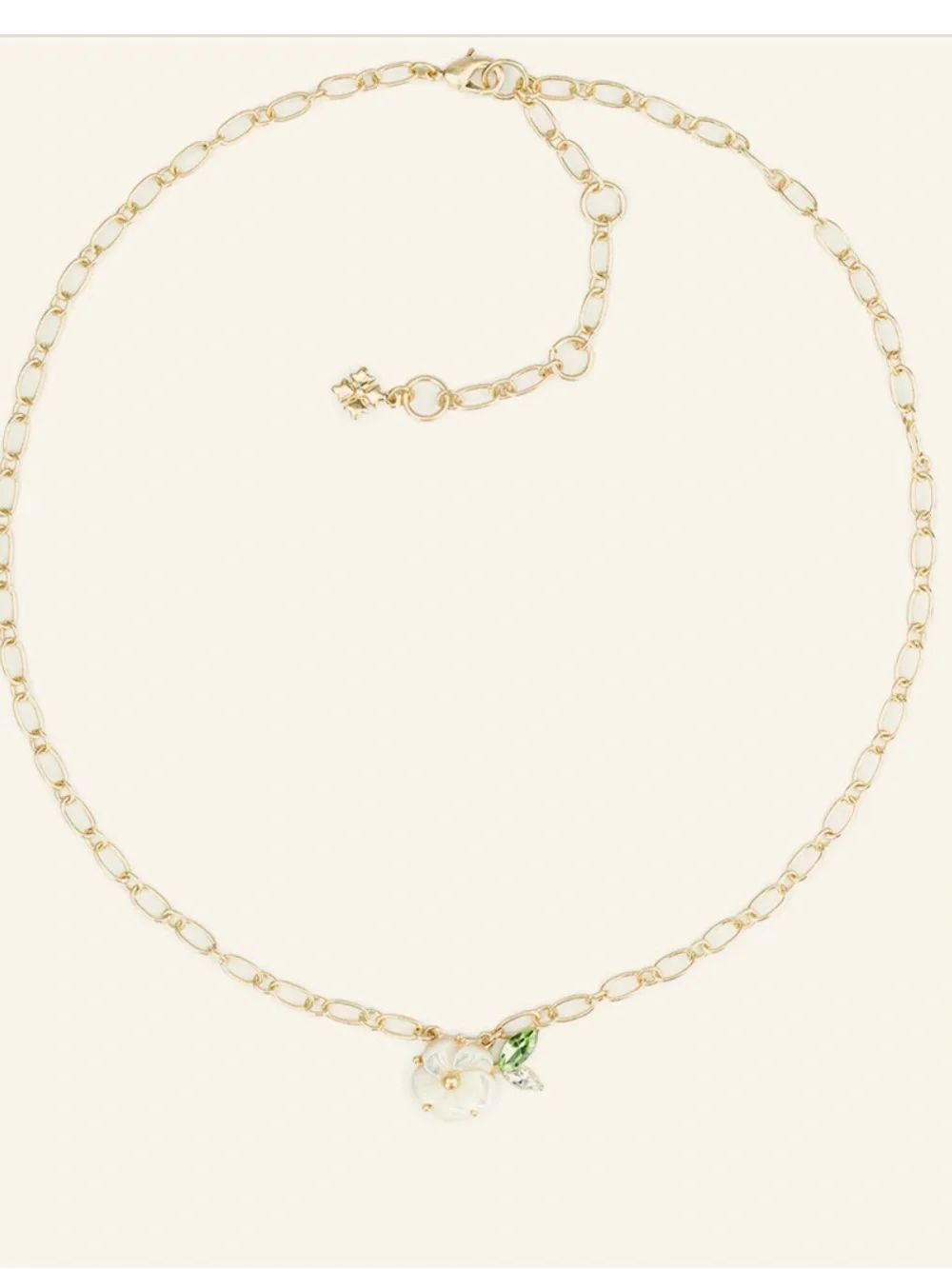 Patricia Nash flower and leaf necklace NWT Box and jewelry pouch